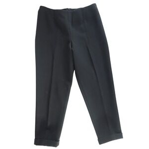Vintage 80s/90s Z.S.G.H Lisa Zschunke Tapered Trousers Black Wool Blend Size 10